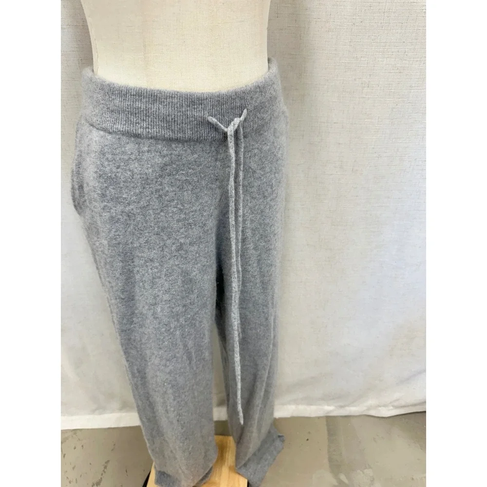 Quince Grey Cashmere Straight Leg‎ Pants Size XL Lounge Minimalist Luxury